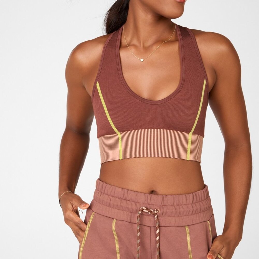 Fabletics Jameela Seamless Midi Bra Size Large